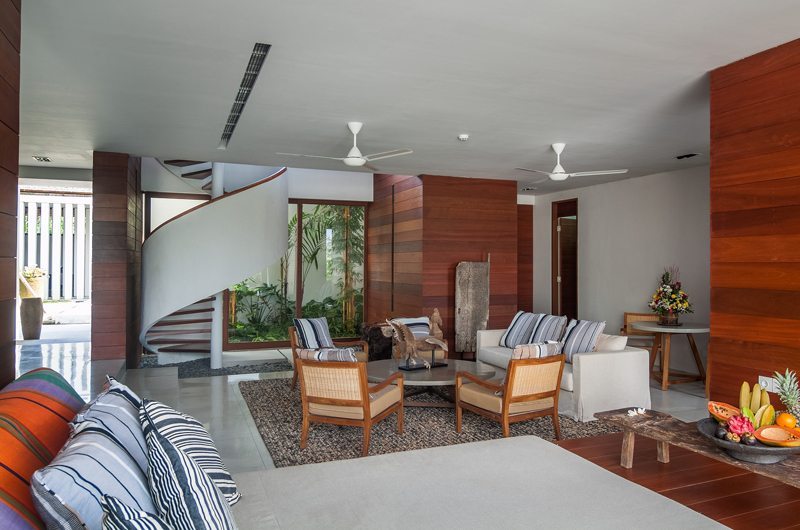 Ambalama Villa Living Area with Up Stairs, Seseh | 5 Bedroom Villas Bali