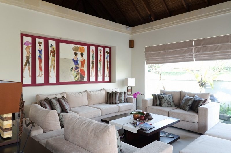 Kemala Villa Living Area, Canggu | 5 Bedroom Villas Bali