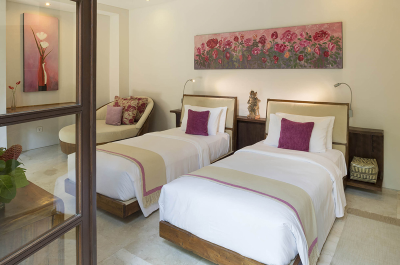 Lataliana Villas Bedroom with Twin Beds, Seminyak | 5 Bedroom Villas Bali