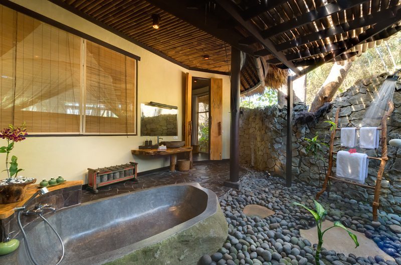 Taman Ahimsa Semi Open Bathroom with Bathtub, Seseh | 5 Bedroom Villas Bali
