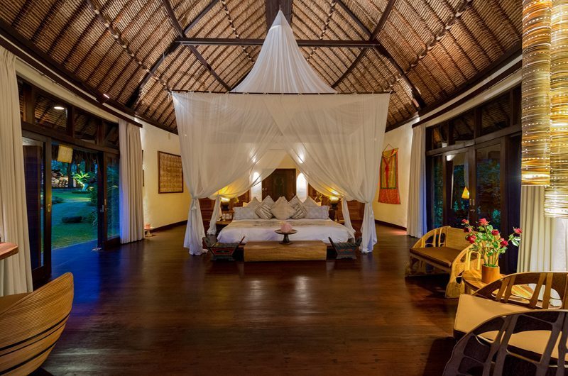 Taman Ahimsa Bedroom with Mosquito Net, Seseh | 5 Bedroom Villas Bali