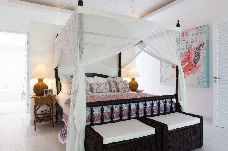 The Cotton House Four Poster Bed with Table Lamps, Seminyak | 5 Bedroom Villas Bali