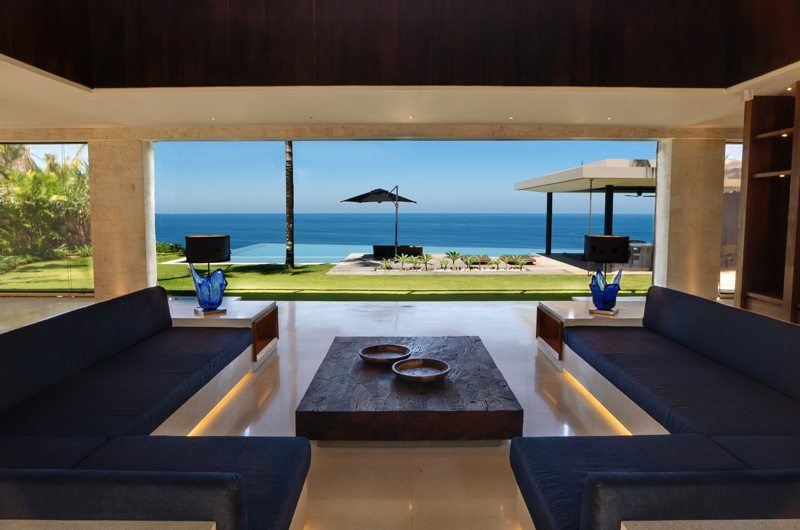 The Ungasan Clifftop Resort Villa Jamadara Living Area with Sea View, Uluwatu | 5 Bedroom Villas Bali