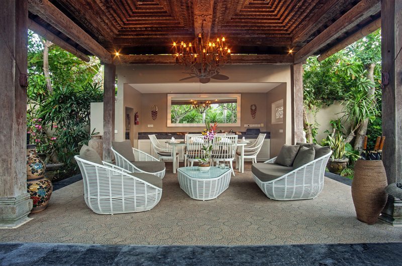 Villa Avalon Bali Seating Area with Garden View, Canggu | 5 Bedroom Villas Bali