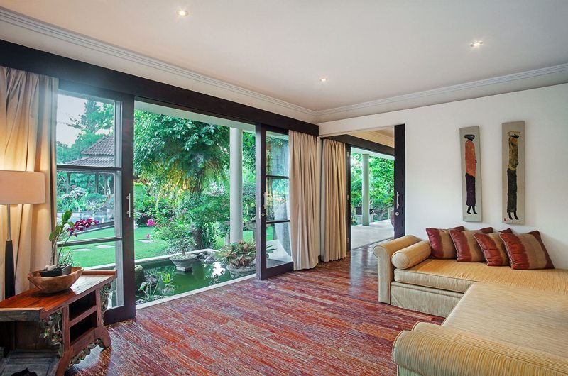 Villa Avalon Bali Lounge Area with Garden View, Canggu | 5 Bedroom Villas Bali
