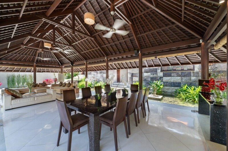 Villa Mata Air Open Plan Living and Dining Area, Canggu | 5 Bedroom Villas Bali