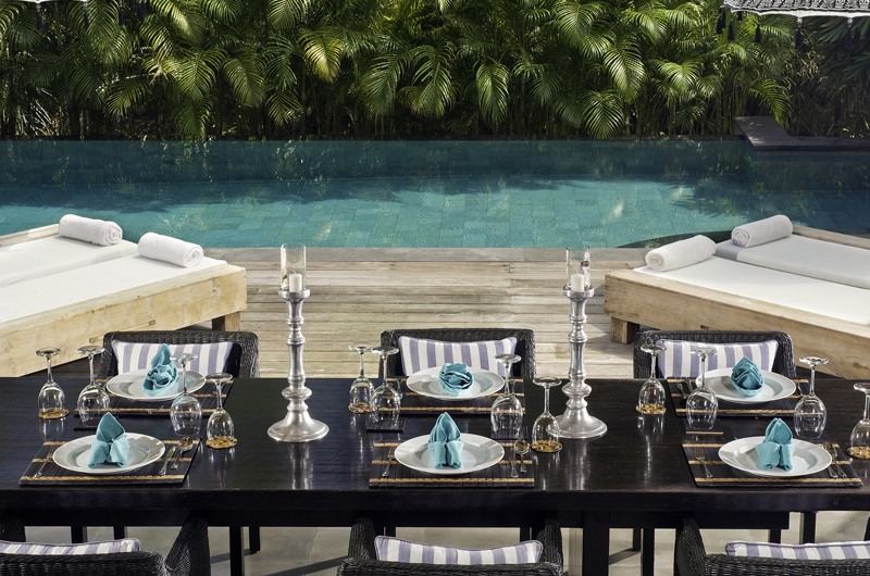 Villa Maya Retreat Pool Side Dining, Tabanan | 5 Bedroom Villas Bali