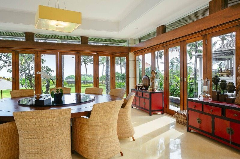 Villa Semarapura Indoor Dining Area, Seseh | 5 Bedroom Villas Bali