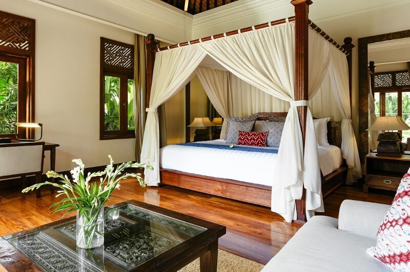 Villa Semarapura Bedroom with Wooden Floor, Seseh | 5 Bedroom Villas Bali