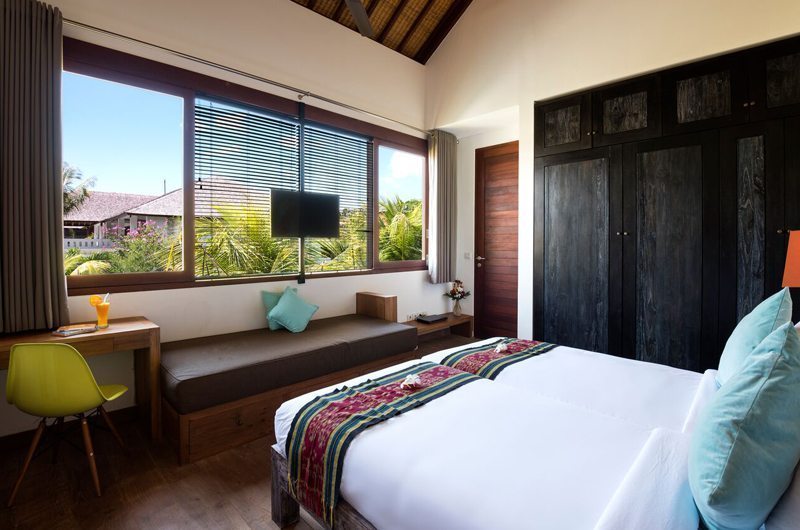 Villa Tangram Bedroom with Sofa and TV, Seminyak | 5 Bedroom Villas Bali