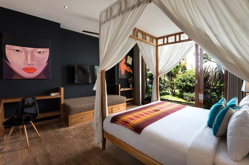Villa Tangram Bedroom with TV, Seminyak | 5 Bedroom Villas Bali